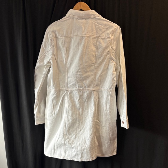 Frye cream Button-Front Dress long sleeve sz XL NWOT - Picture 9 of 9